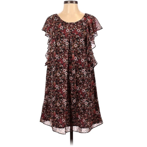 BCBGeneration Floral Ruffle Boho Dress | SIZE S - Picture 1 of 8